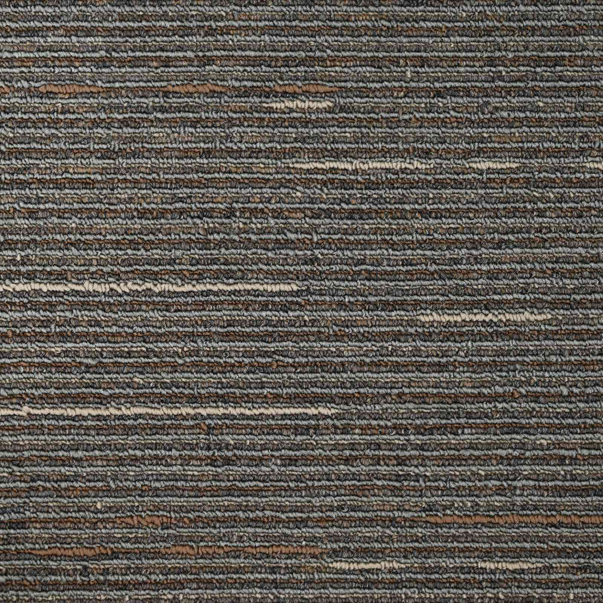 Teppichfliese Gestreift Dunkelbraun 50 x 50 cm 20 stk.
