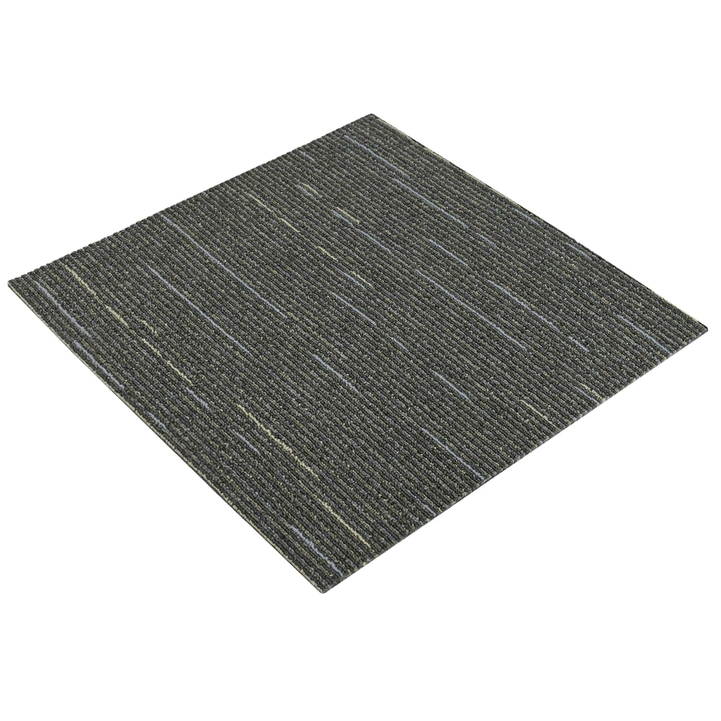 Teppichfliese Gestreift Hellgrün 50 x 50 cm 4 stk.