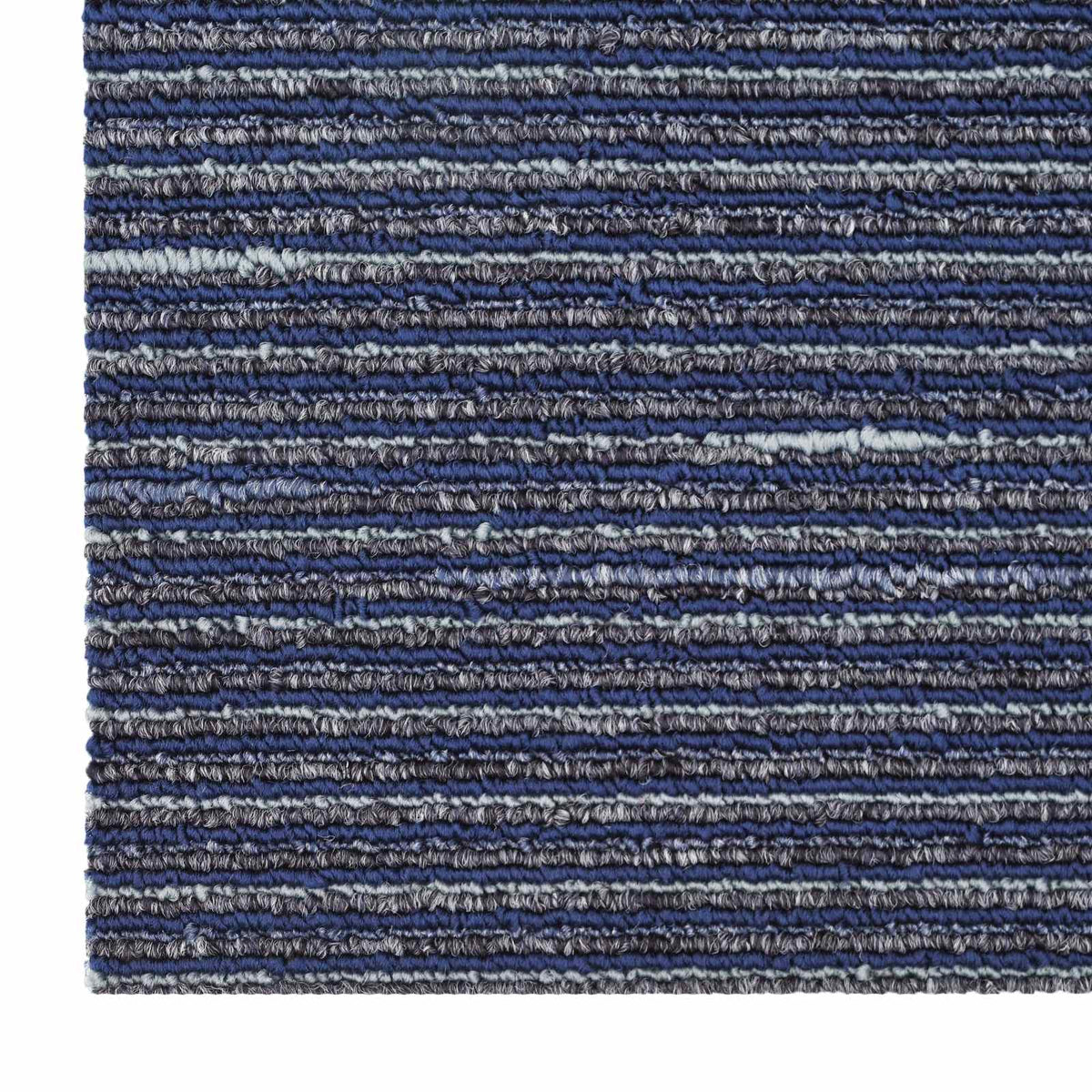 Teppichfliese Gestreift Blau 50 x 50 cm 4 stk.