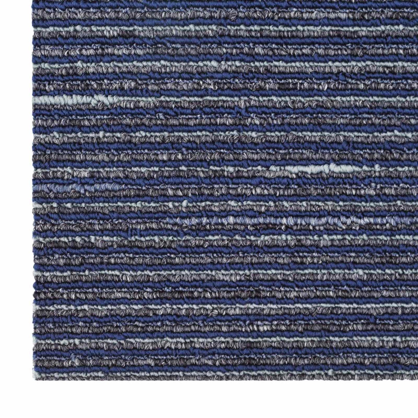 Teppichfliese Gestreift Blau 50 x 50 cm 20 stk. PP und Bitumen