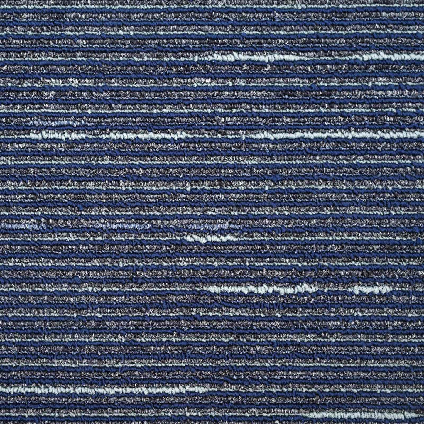 Teppichfliese Gestreift Blau 50 x 50 cm 20 stk. PP und Bitumen
