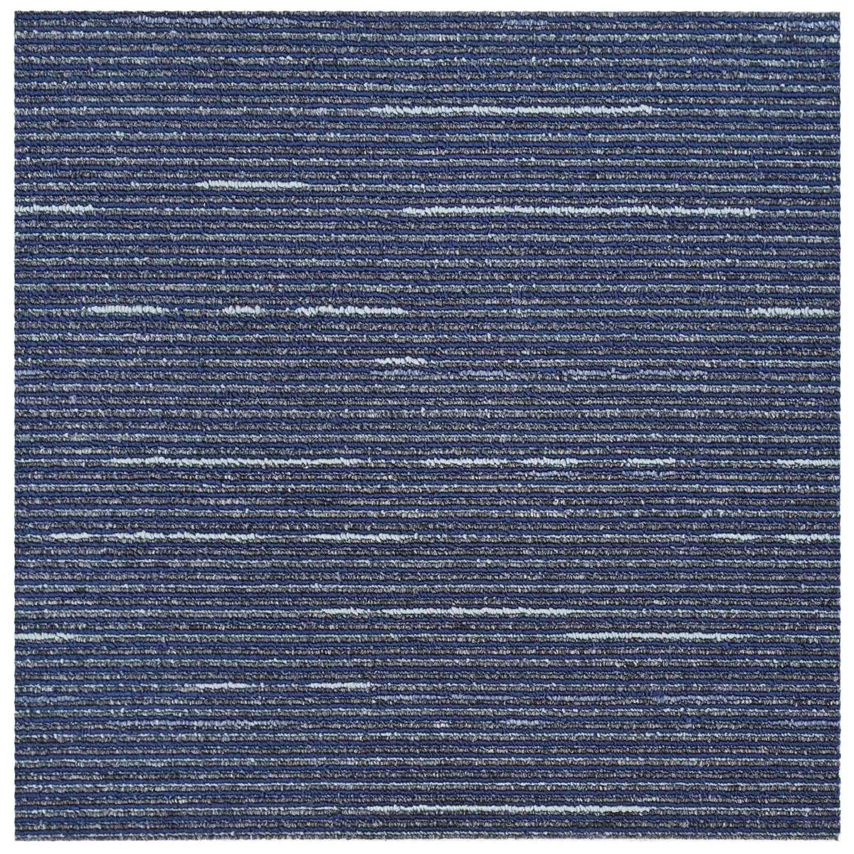 Teppichfliese Gestreift Blau 50 x 50 cm 20 stk.