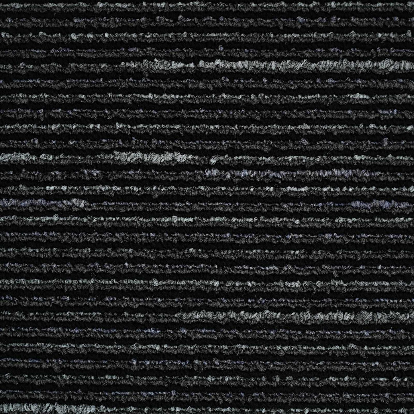 Teppichfliese Gestreift Schwarz 50 x 50 cm 4 stk.