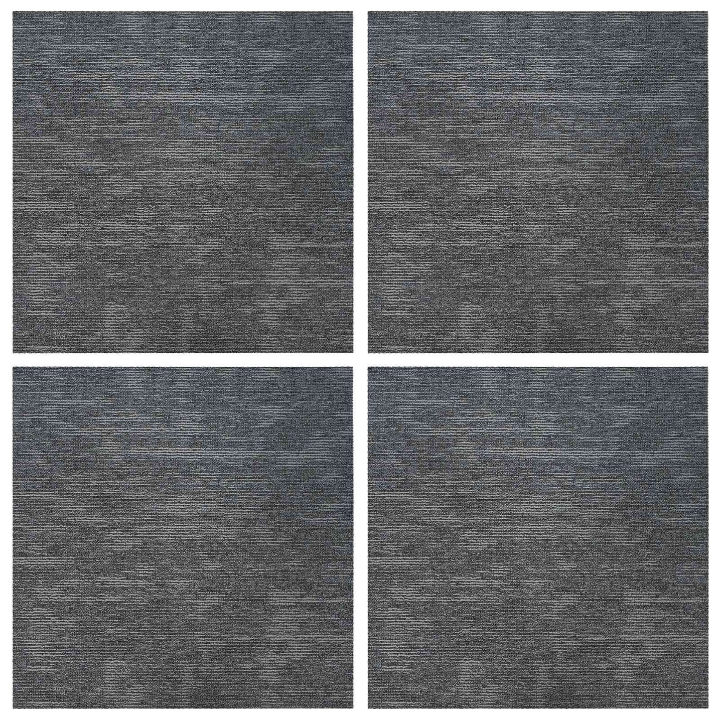 Teppichfliese Himmelgrau 50 x 50 cm 4 stk. PP und Bitumen
