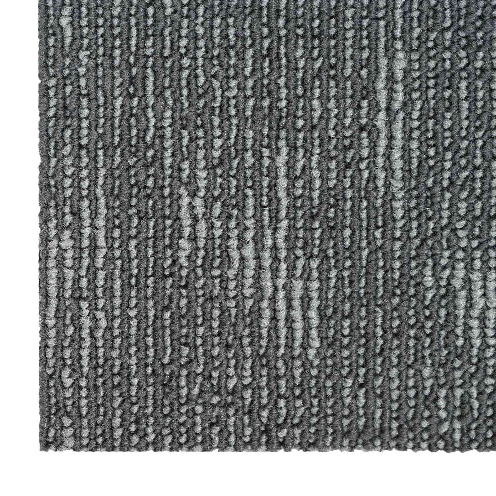 Teppichfliese Betongrau 50 x 50 cm 20 stk. PP und Bitumen