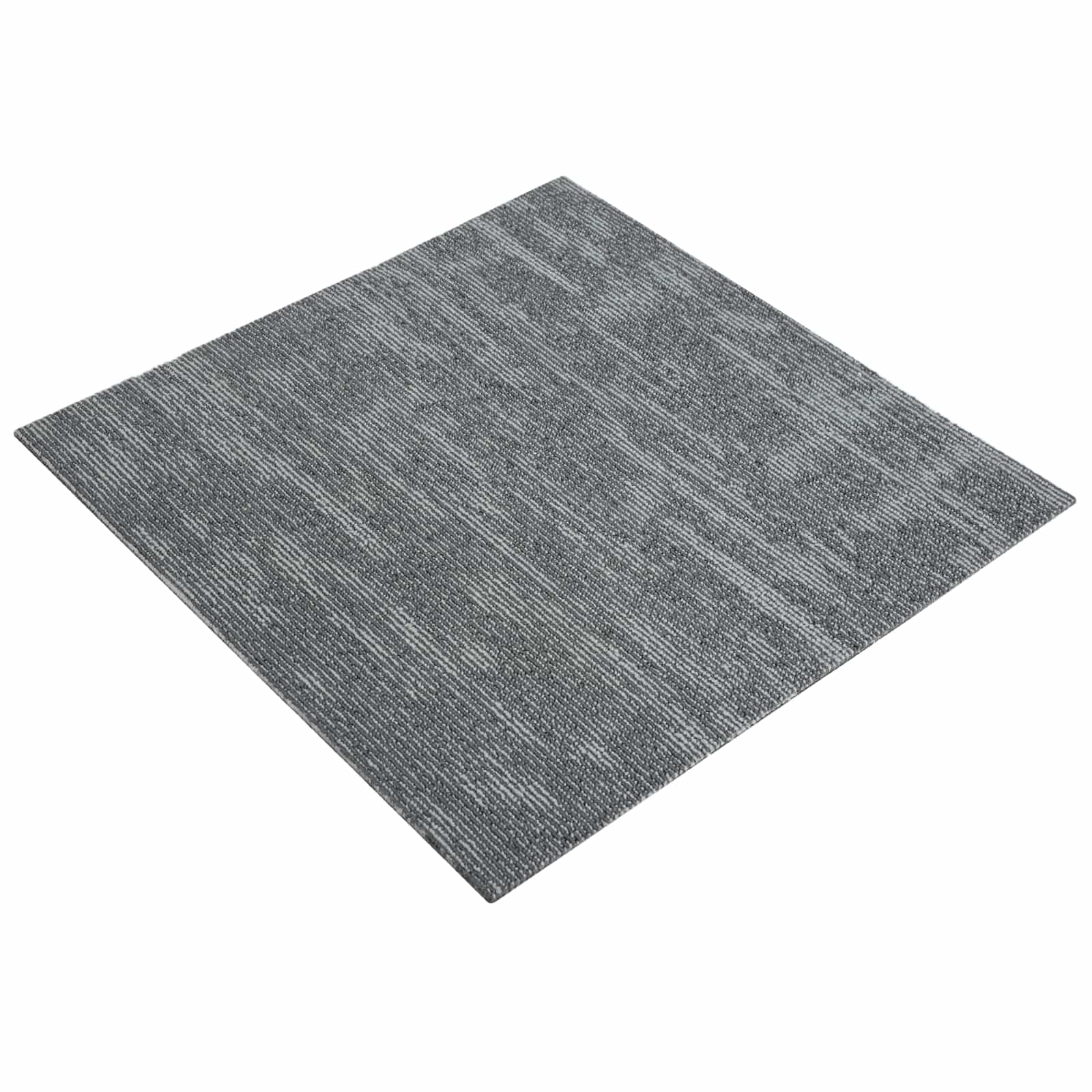 Teppichfliese Betongrau 50 x 50 cm 20 stk. PP und Bitumen
