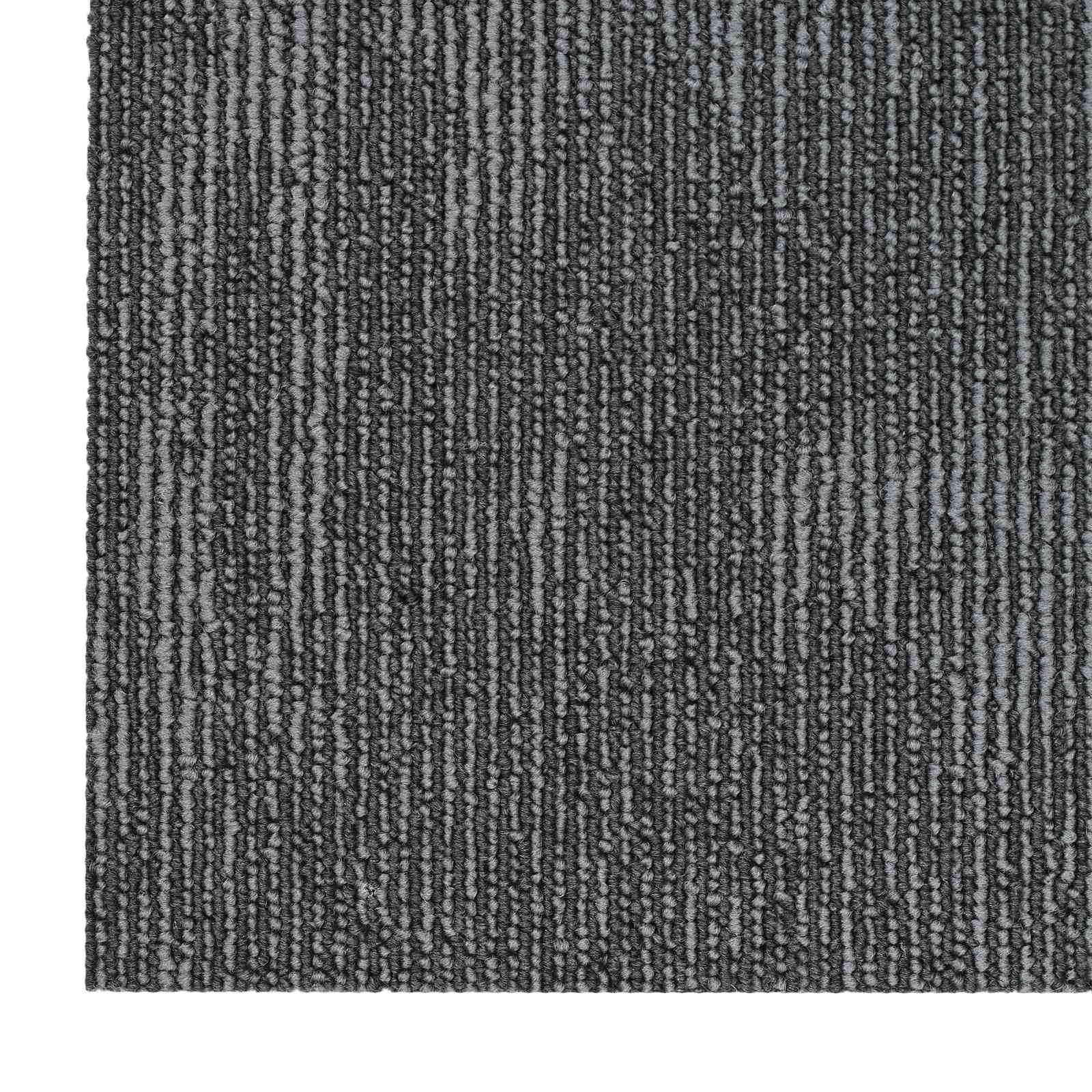 Teppichfliese Dunkelgrau 50 x 50 cm 20 stk. PP und Bitumen