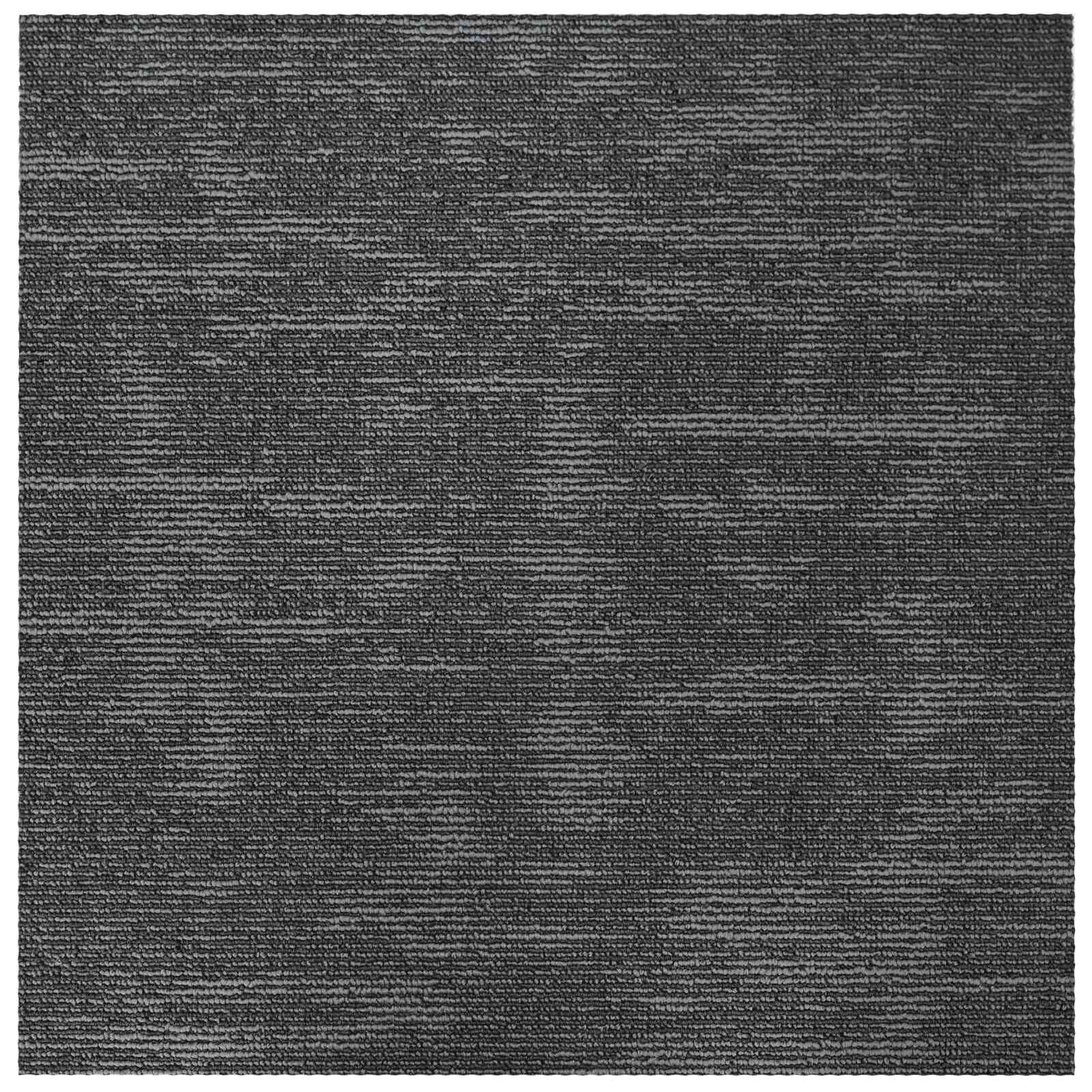 Teppichfliese Dunkelgrau 50 x 50 cm 36 stk. PP und Bitumen