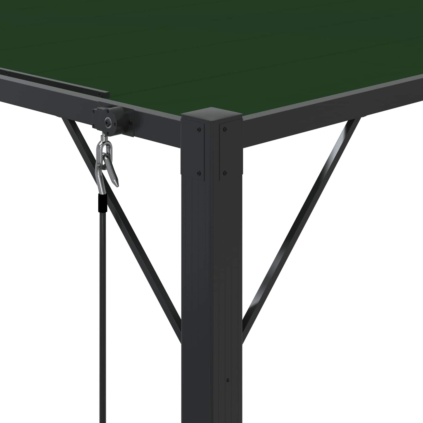 Gazebo mit Lamellen-Dach 3 x 3 x 2,14 m Grün