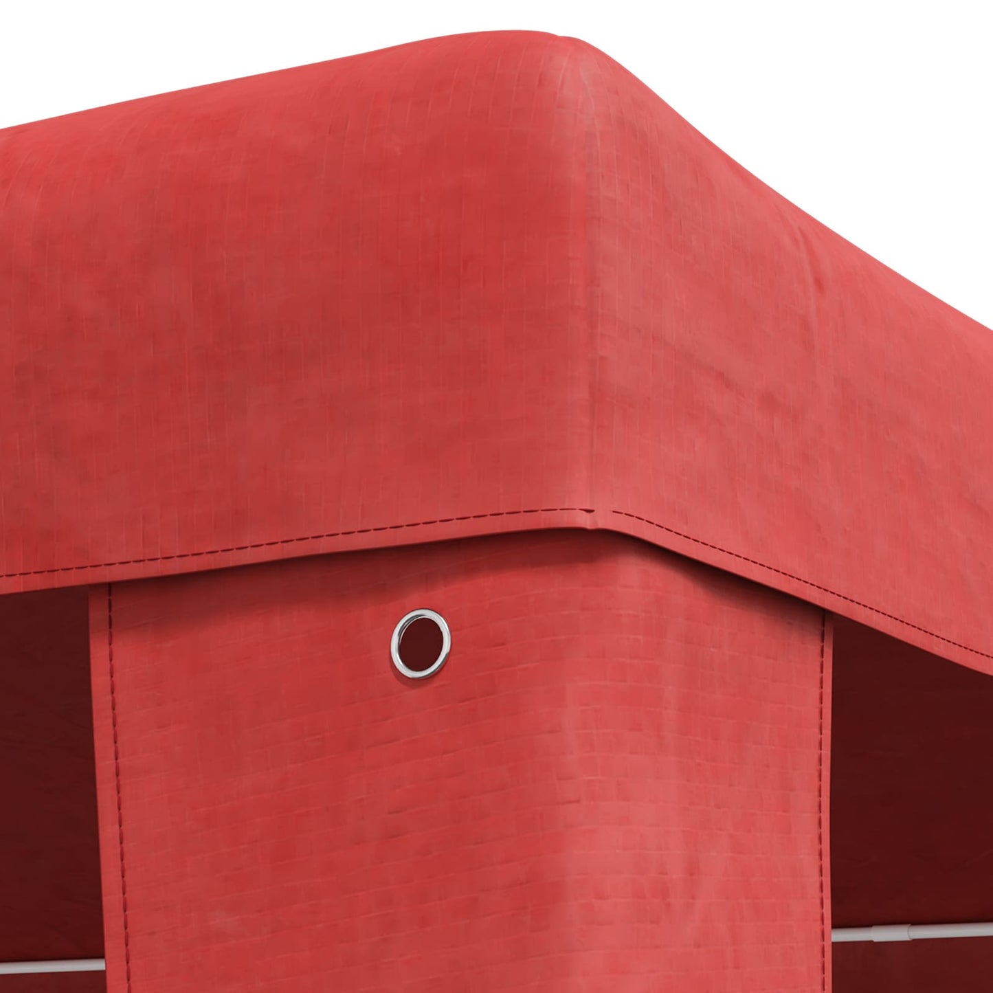 Party-Zelt 400 x 300 x 255 cm Rot PE und Stahl