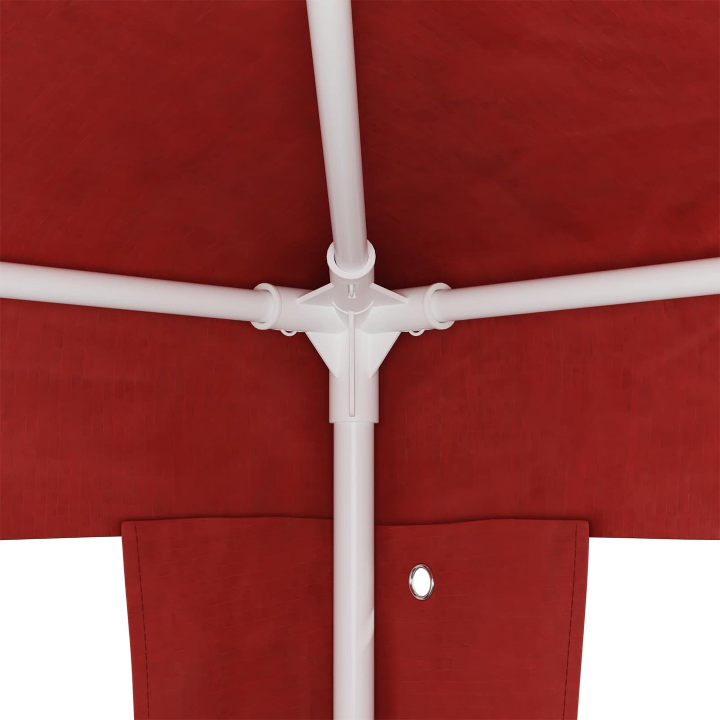 Party-Zelt 400 x 300 x 255 cm Rot PE und Stahl