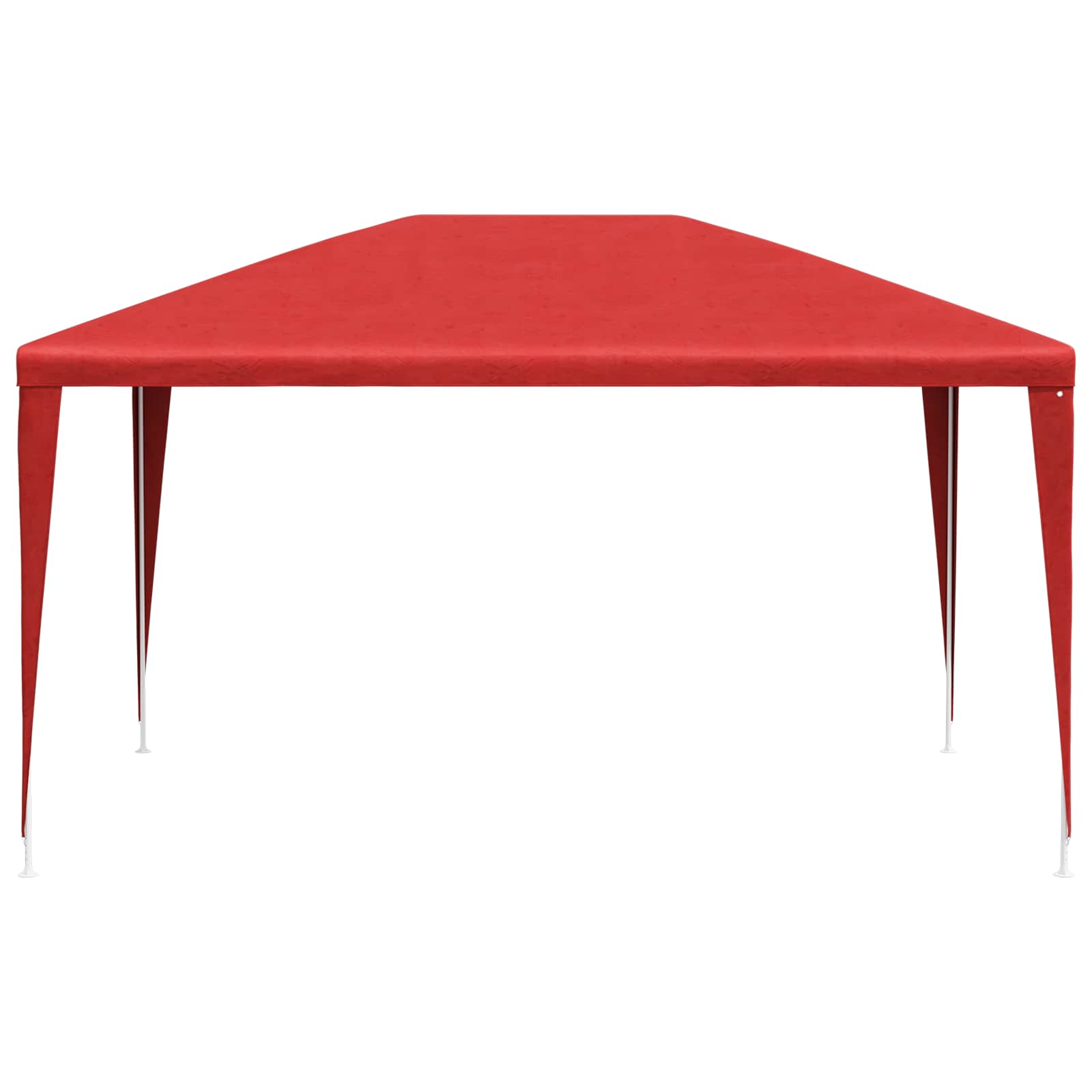 Party-Zelt 400 x 300 x 255 cm Rot PE und Stahl