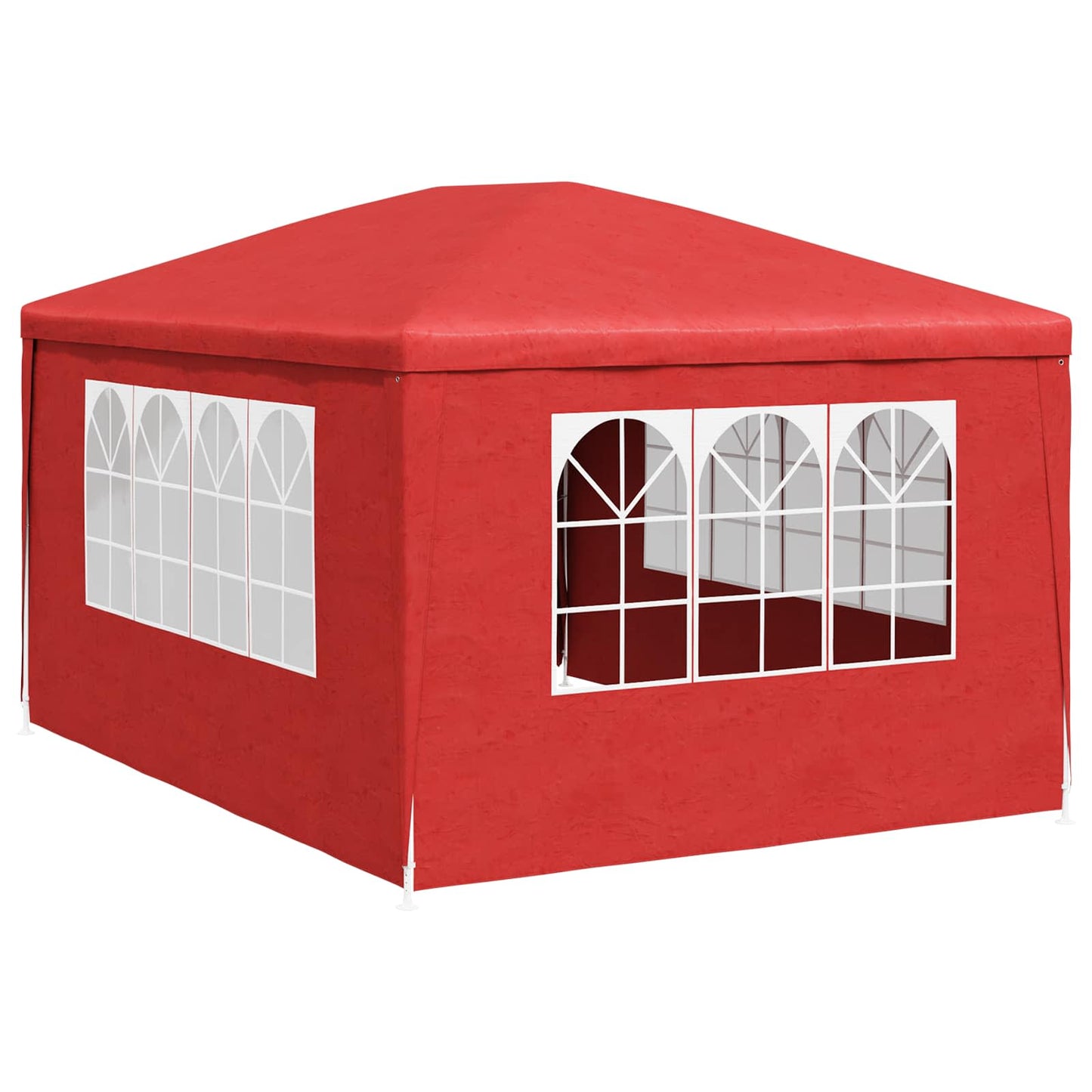 Party-Zelt 400 x 300 x 255 cm Rot PE and Steel