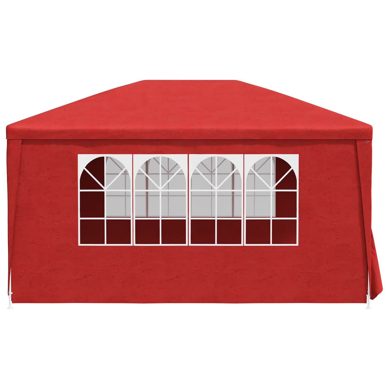 Party-Zelt 400 x 300 x 255 cm Rot PE and Steel