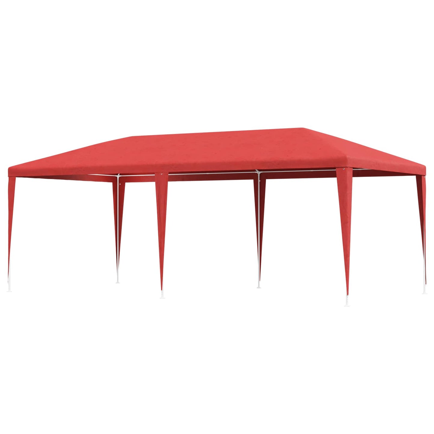 Party-Zelt Rot 600 x 300 x 255 cm PE und Stahl