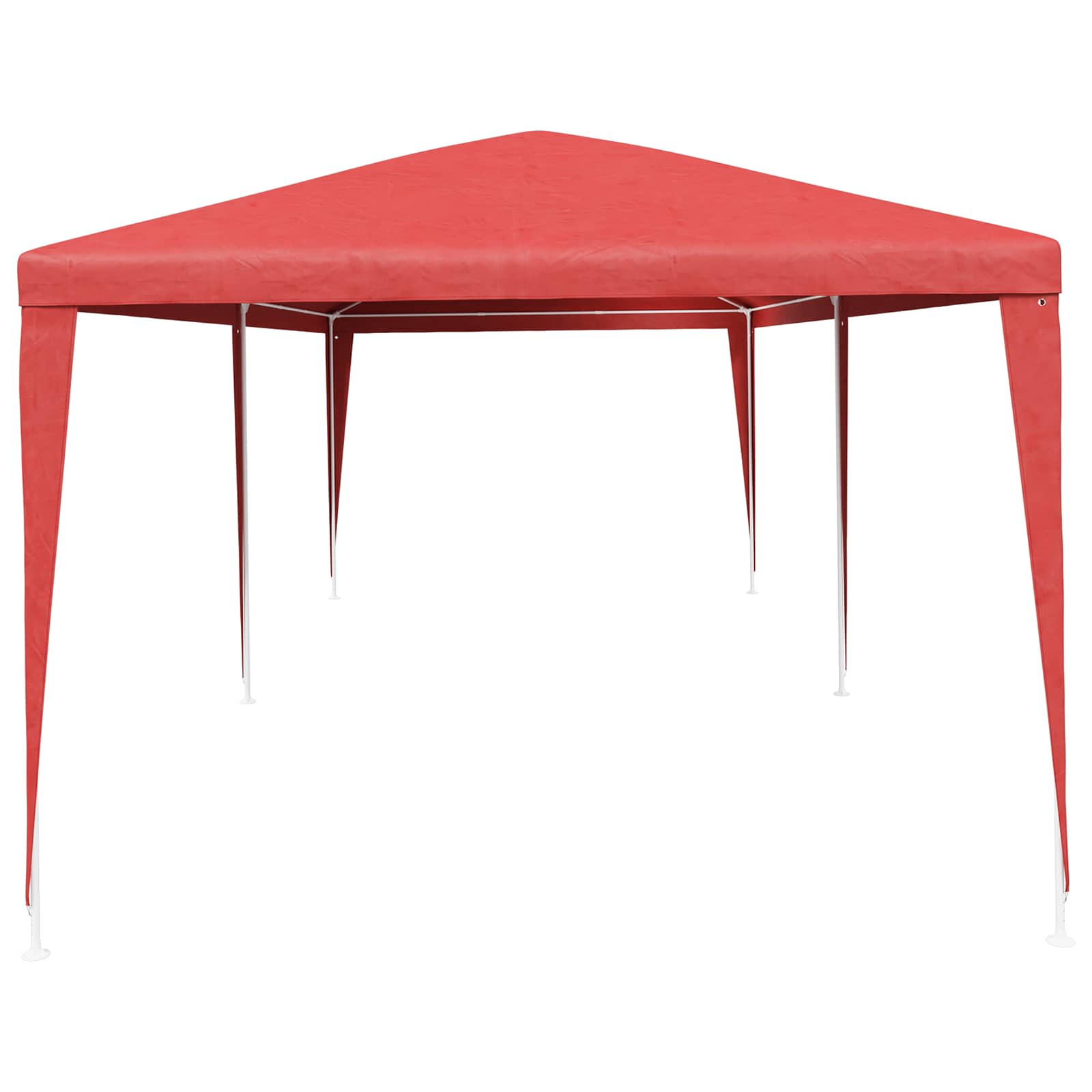 Party-Zelt Rot 600 x 300 x 255 cm PE und Stahl
