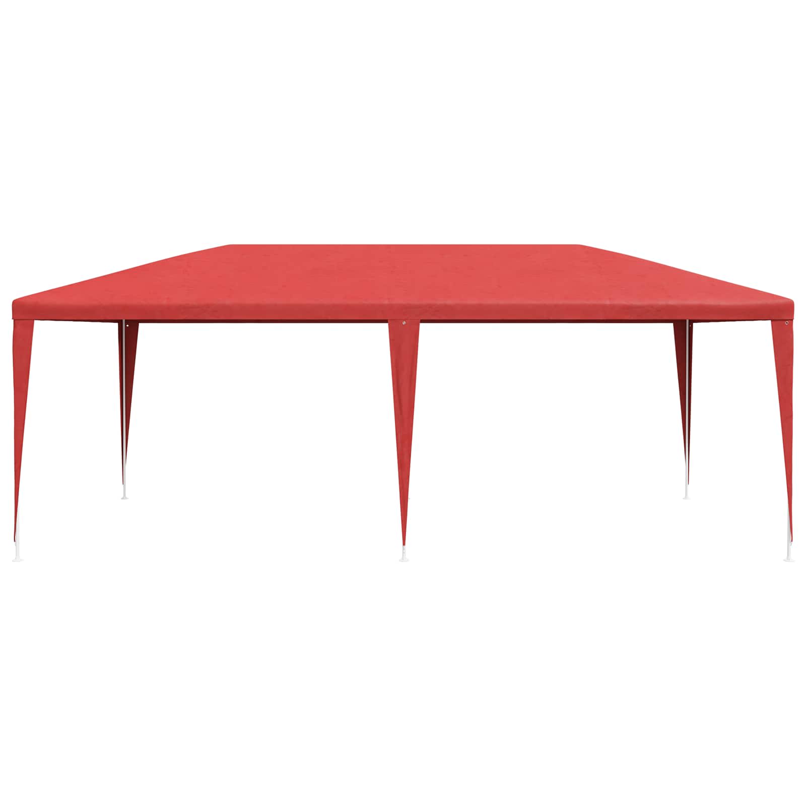 Party-Zelt Rot 600 x 300 x 255 cm PE und Stahl