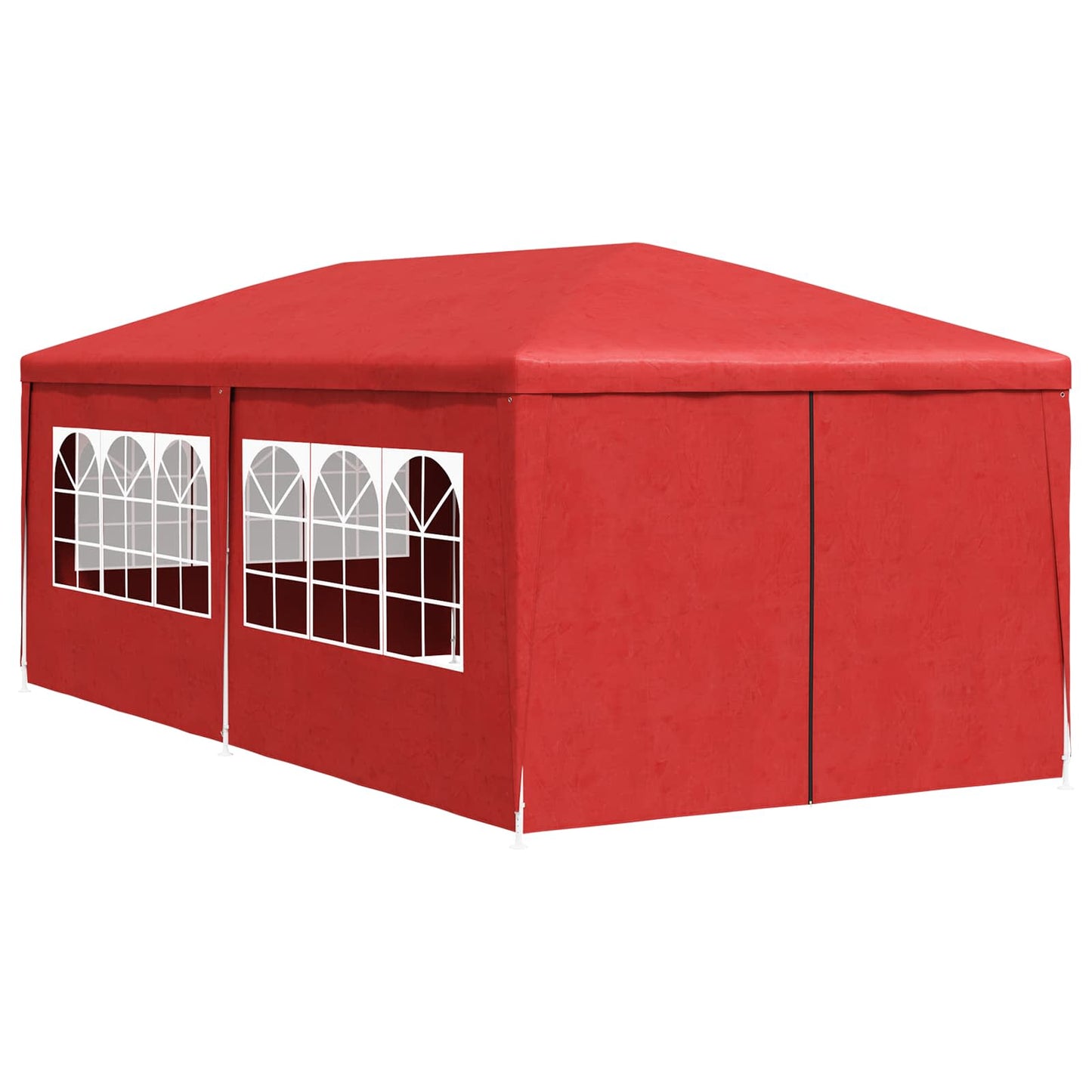 Party-Zelt 600 x 300 x 255 cm Rot PE and Steel