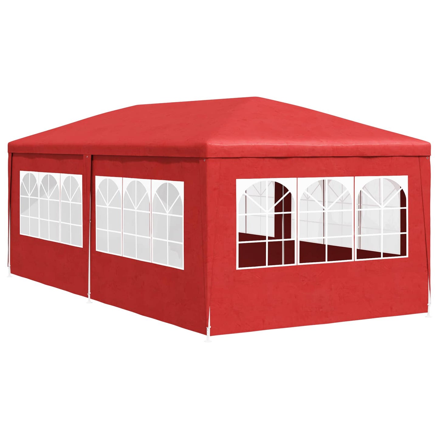 Party-Zelt 600 x 300 x 255 cm Rot PE and Steel