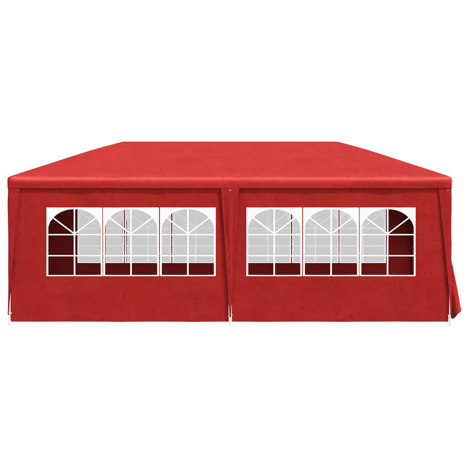 Party-Zelt 600 x 300 x 255 cm Rot PE and Steel