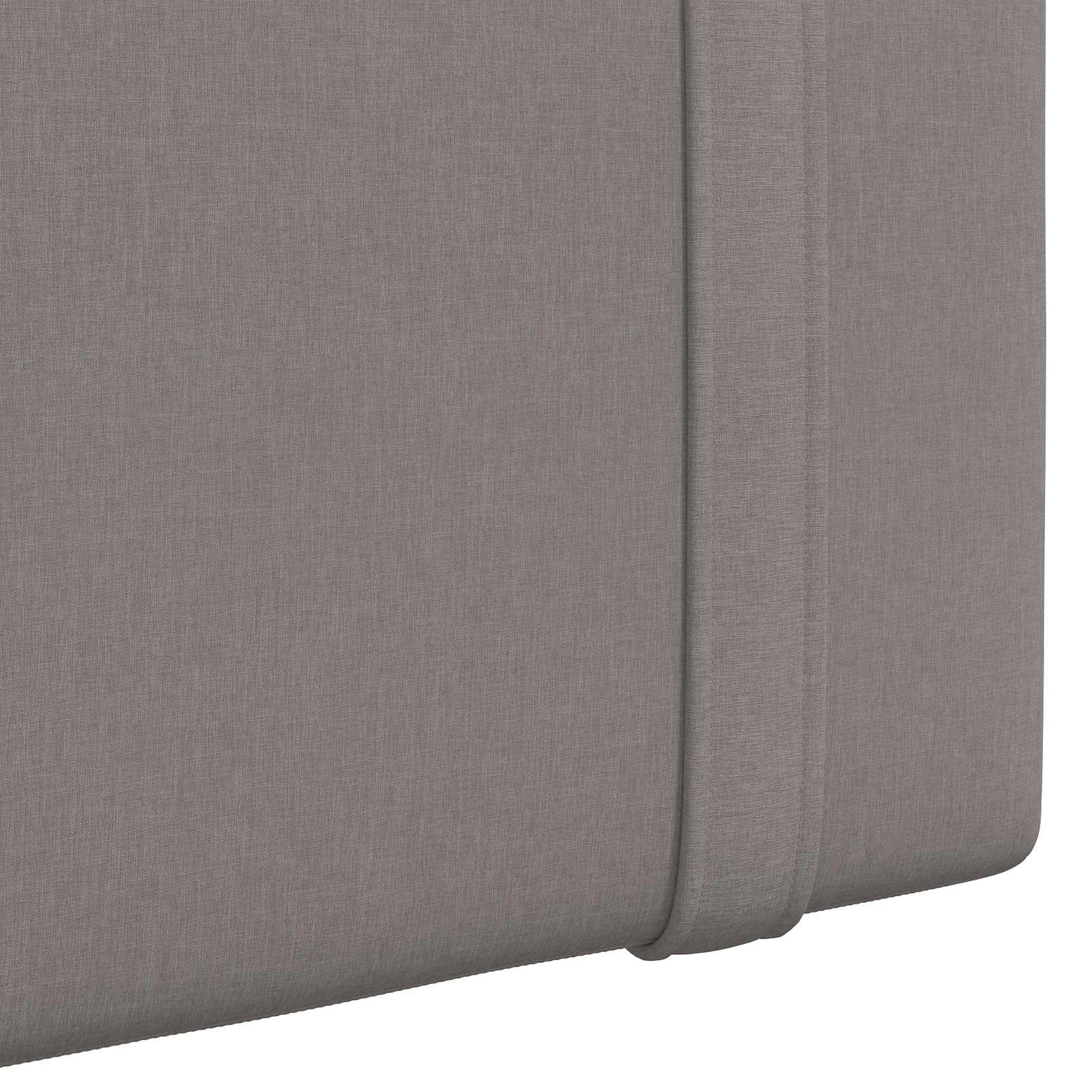 Hängendes Kopfteil Mit LED Licht Taupe Stoff