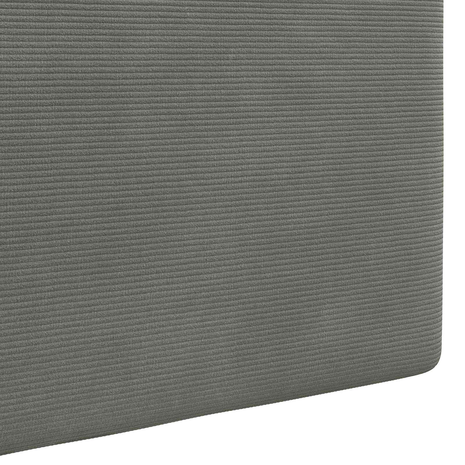 Hängendes Kopfteil Mit LED Licht Hellgrau Cordstoff