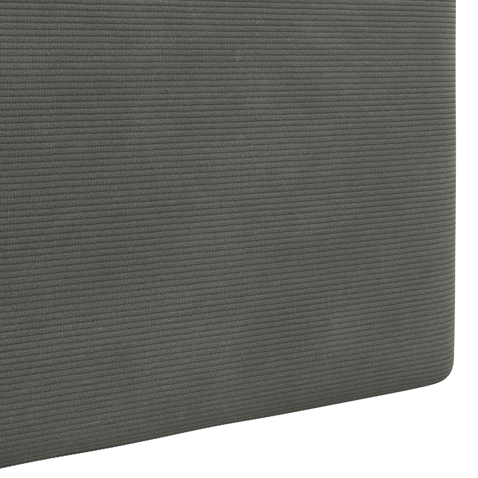 Hängendes Kopfteil Mit LED Licht Dunkelgrau Cordstoff