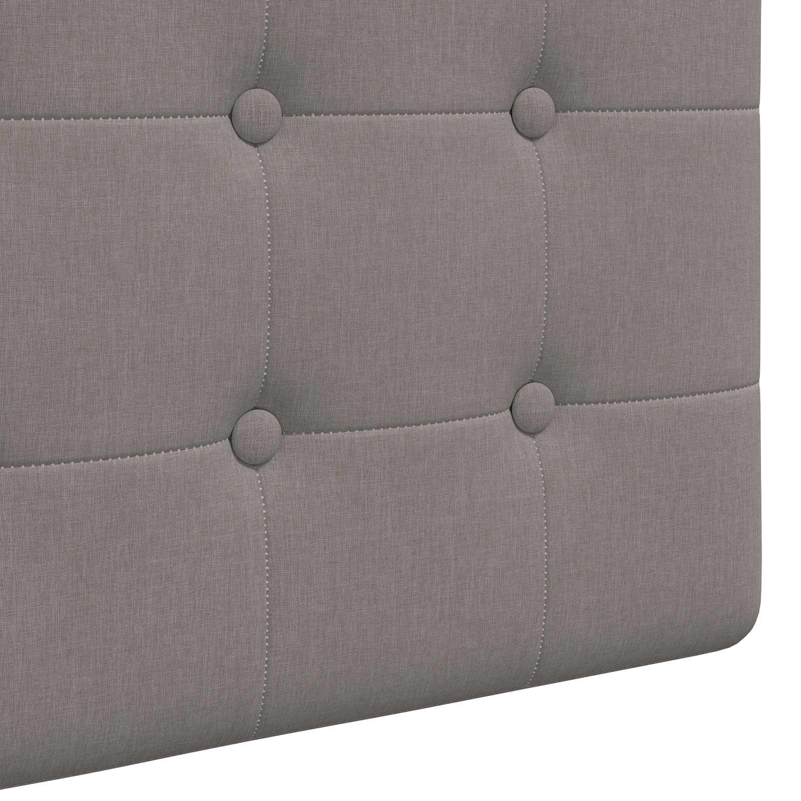 Hängendes Kopfteil Mit LED Licht Taupe Stoff