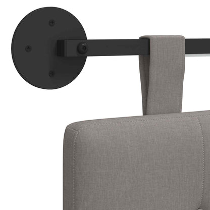 Hängendes Kopfteil Mit LED Licht Taupe Stoff