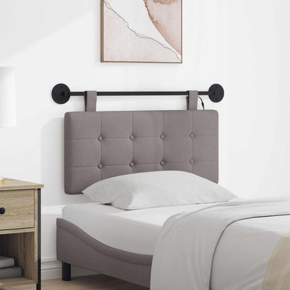 Hängendes Kopfteil Mit LED Licht Taupe Stoff