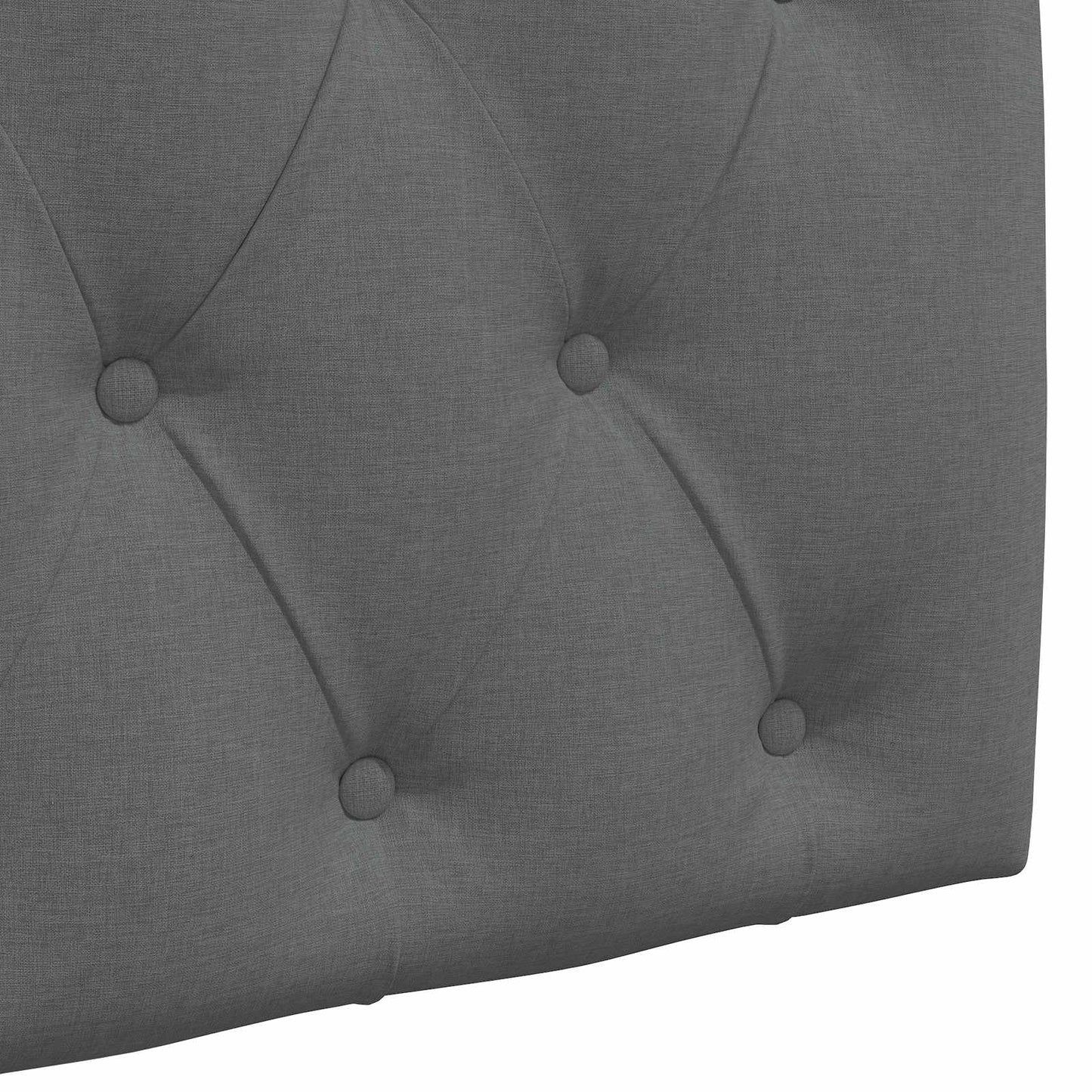 Hängendes Kopfteil Mit LED Licht Dunkelgrau Stoff