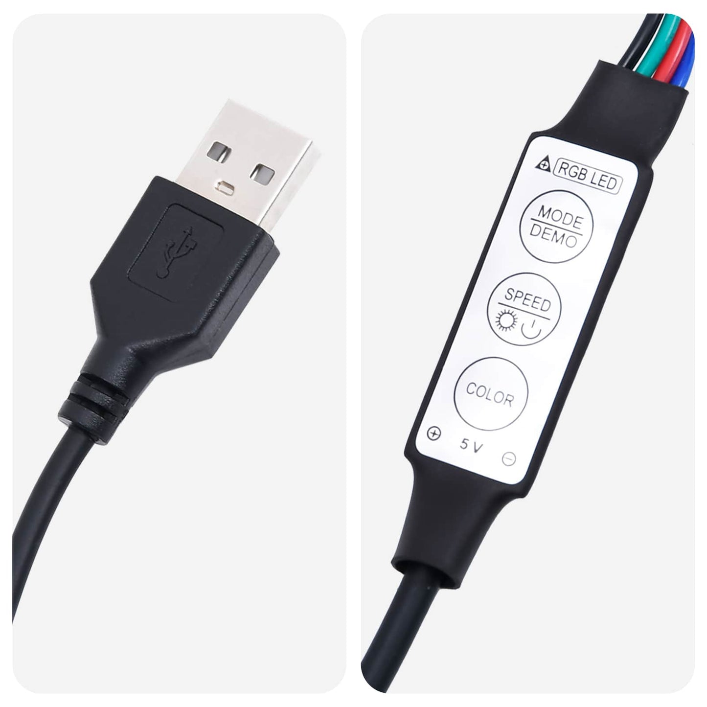 Hängendes Kopfteil Mit LED Licht Hellgrau Stoff