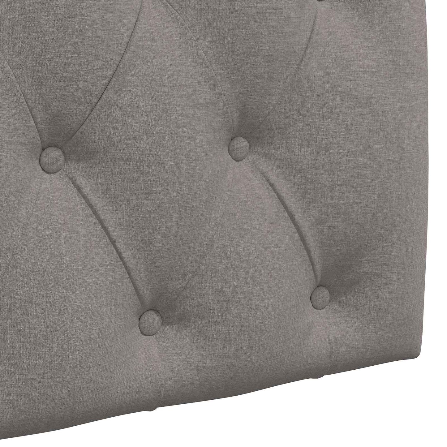 Hängendes Kopfteil Mit LED Licht Taupe Stoff
