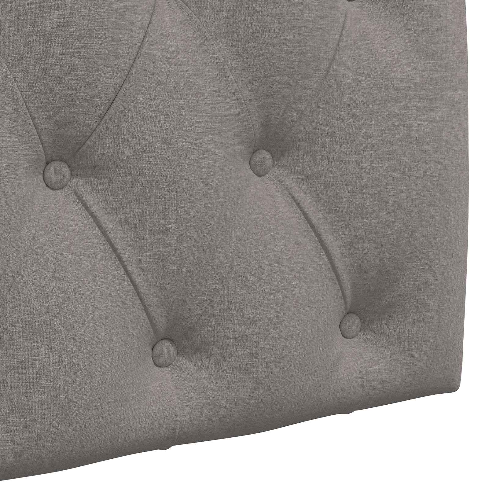 Hängendes Kopfteil Mit LED Licht Taupe Stoff