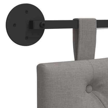 Hängendes Kopfteil Mit LED Licht Taupe Stoff