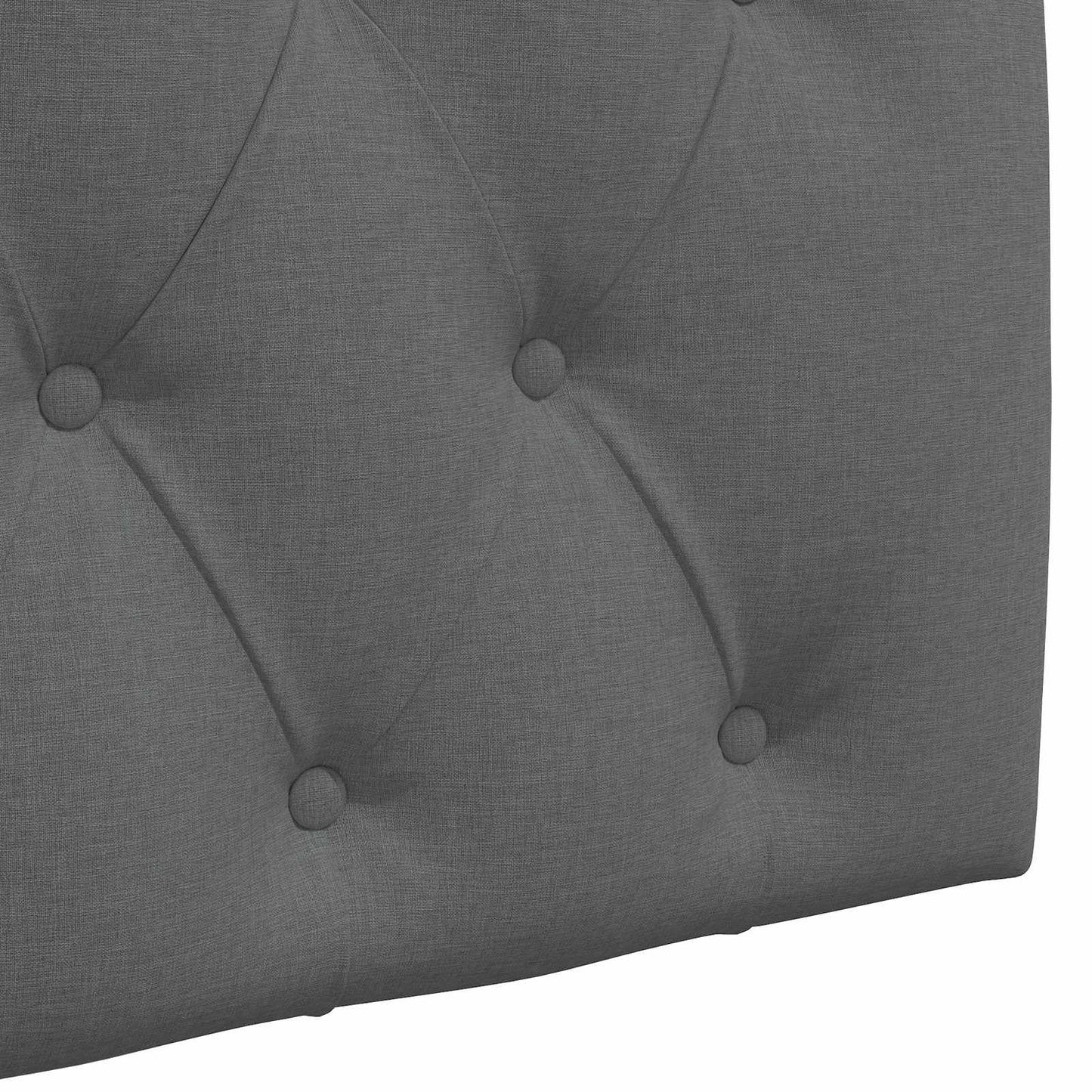 Hängendes Kopfteil Mit LED Licht Dunkelgrau Stoff