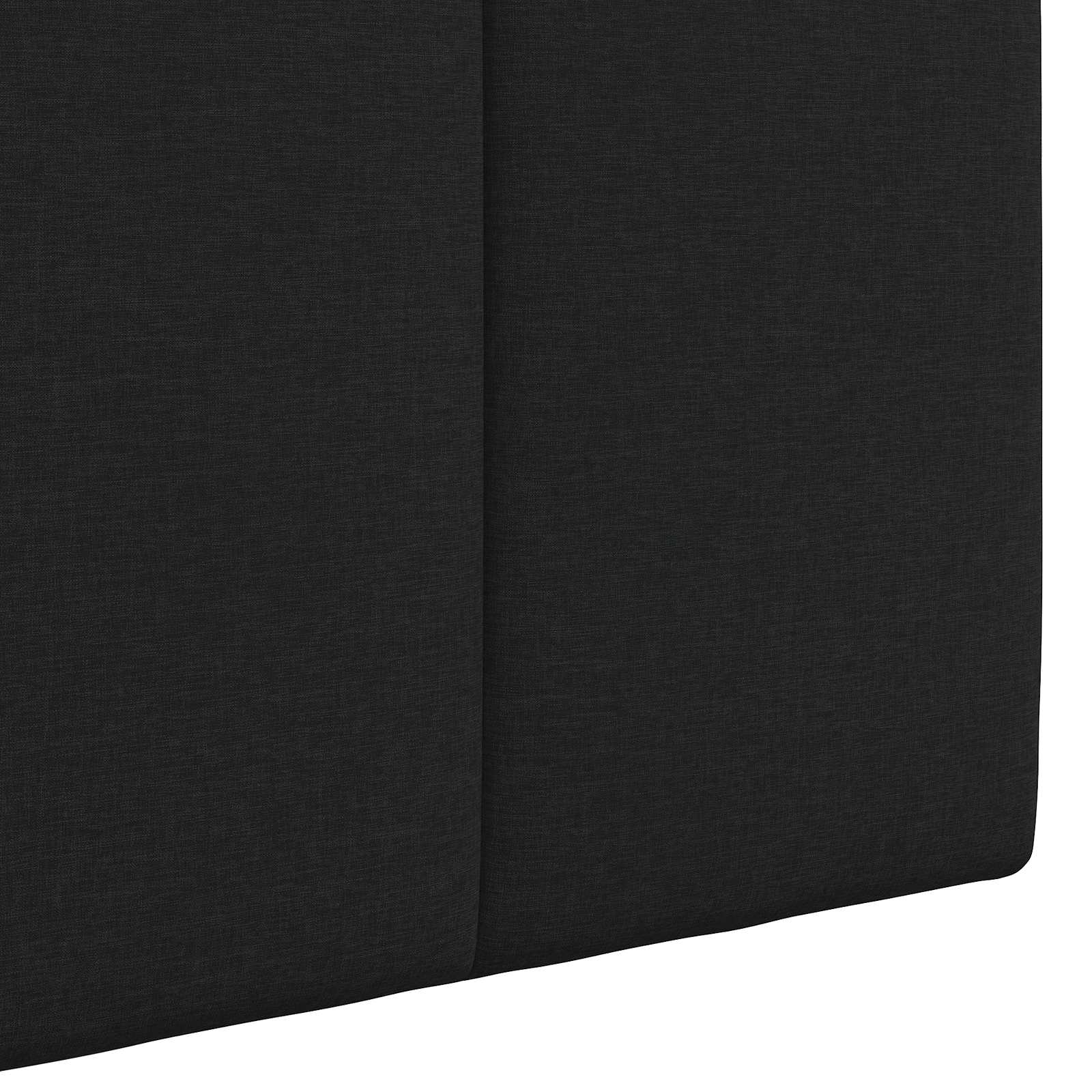 Hängendes Kopfteil Mit LED Licht Schwarz Stoff