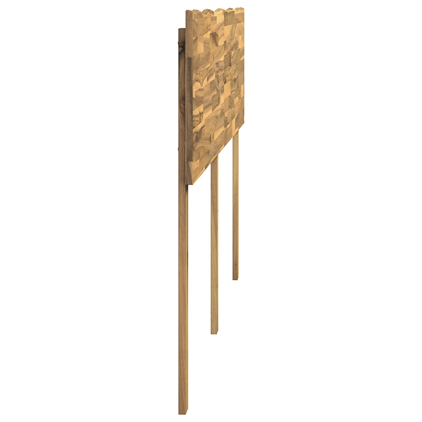 Kopfteil mit Live Edge ROSTOCK Weiß 200 cm Massivholz Akazie