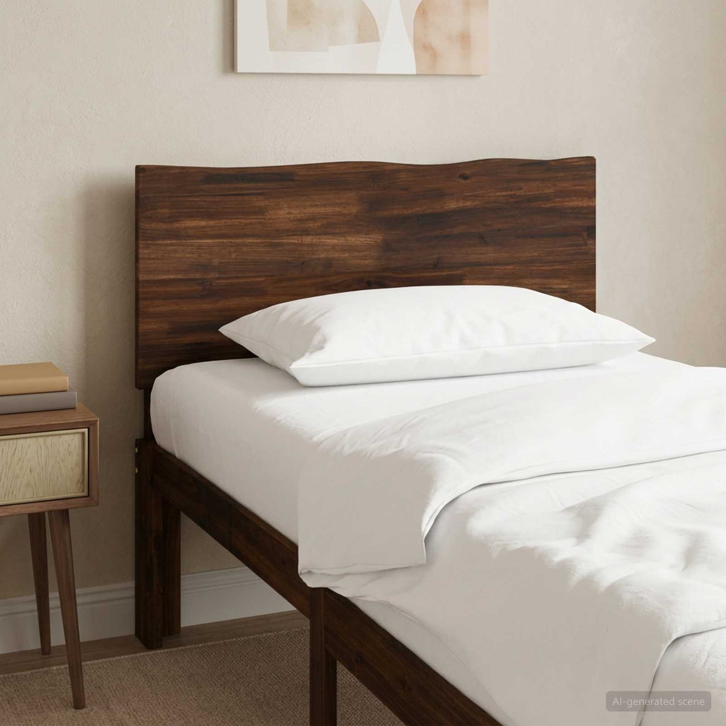 Kopfteil mit Live Edge ROSTOCK Dunkelbraun 90 cm