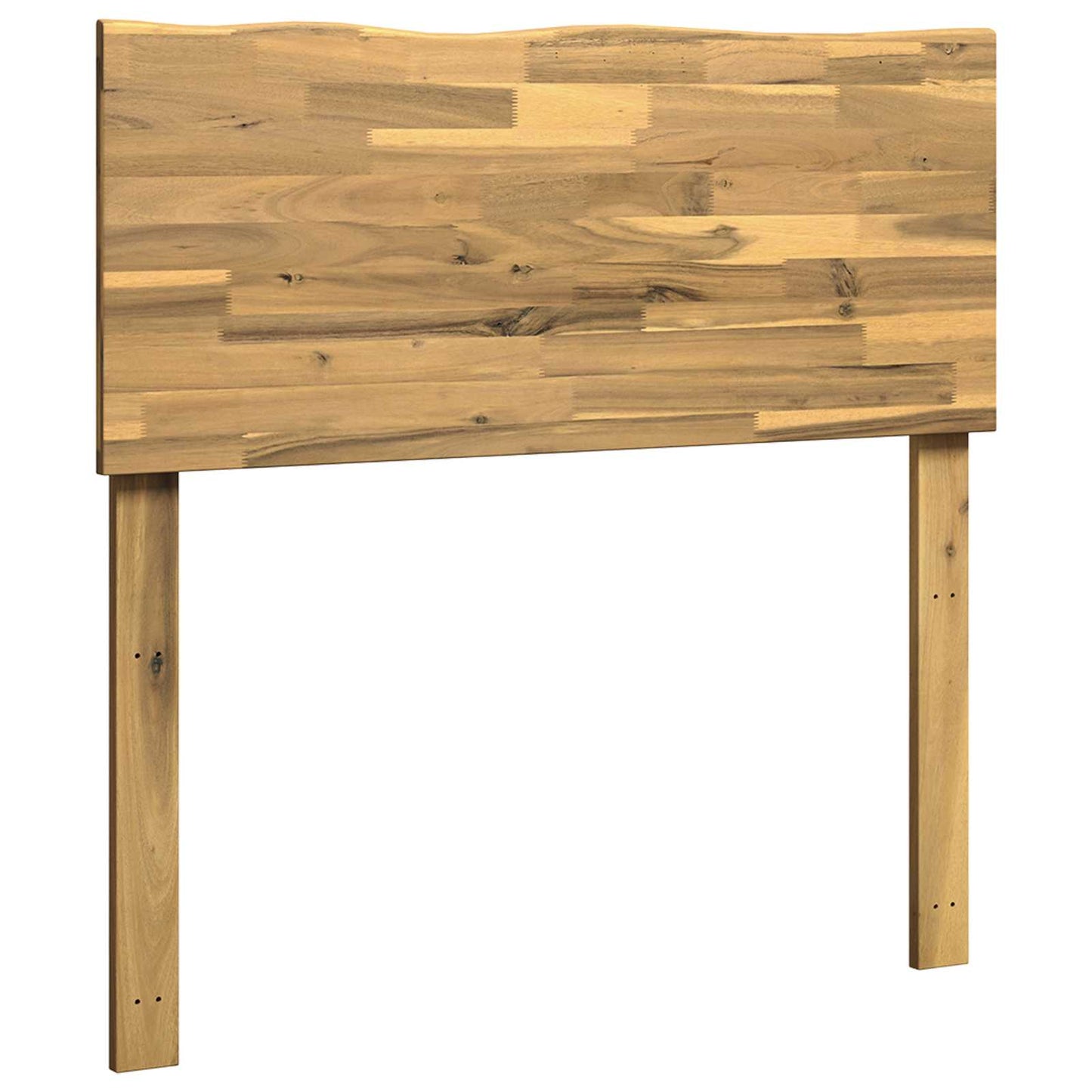 Kopfteil mit Live Edge ROSTOCK Weiß 90 cm Massivholz Akazie