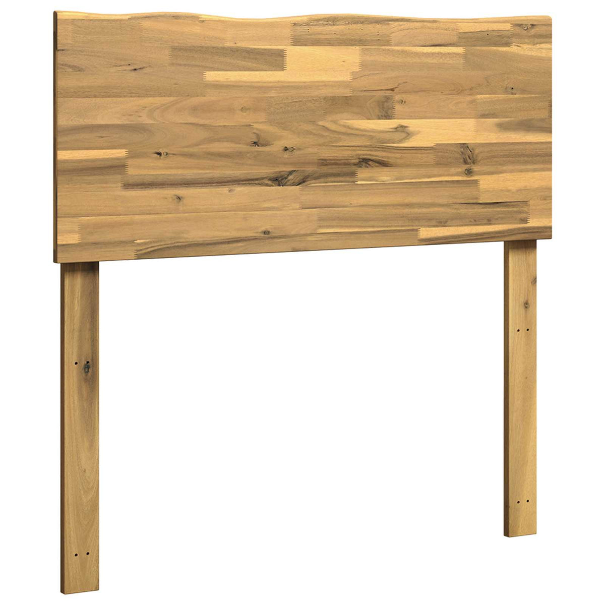 Kopfteil mit Live Edge ROSTOCK Weiß 90 cm Massivholz Akazie