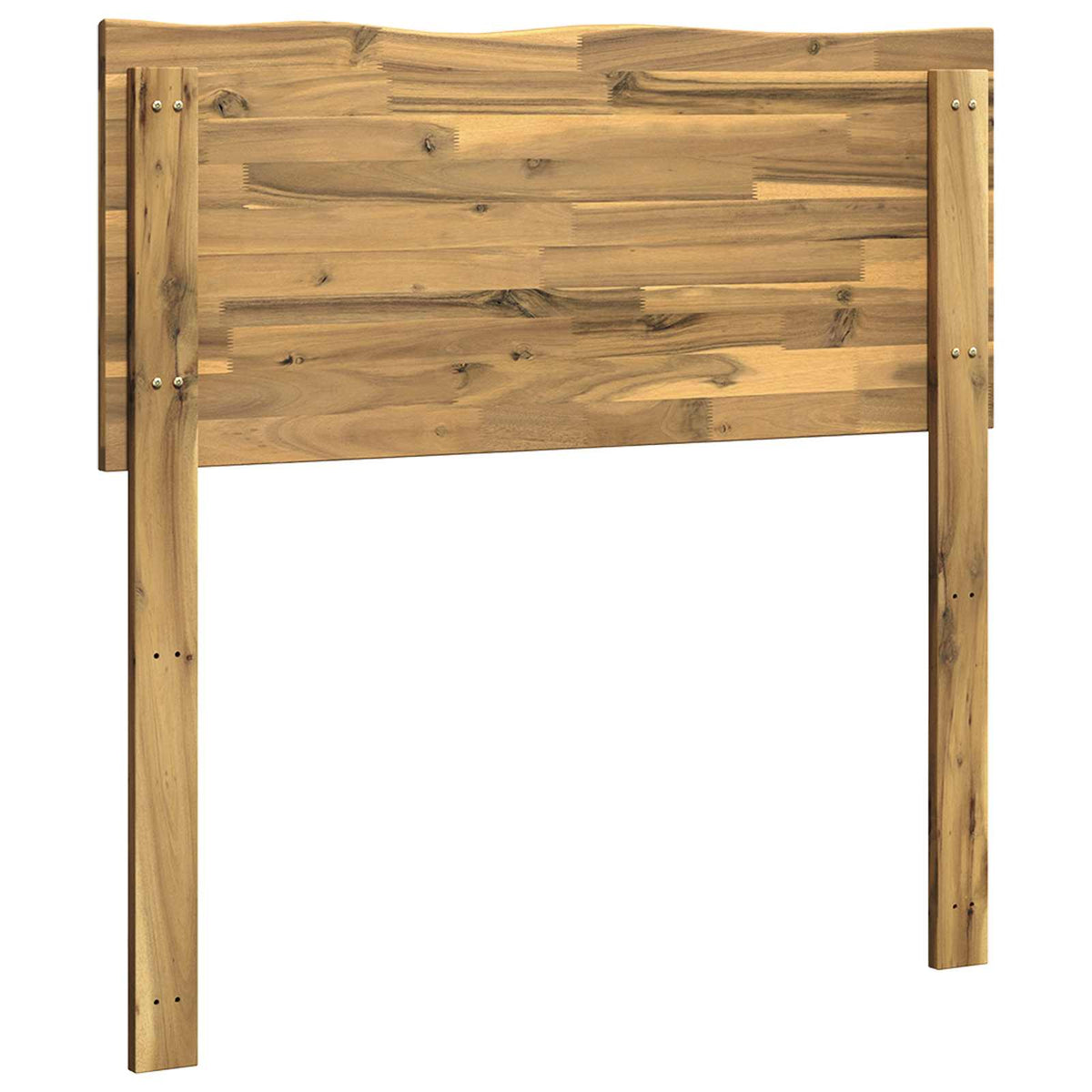 Kopfteil mit Live Edge ROSTOCK Weiß 90 cm Massivholz Akazie