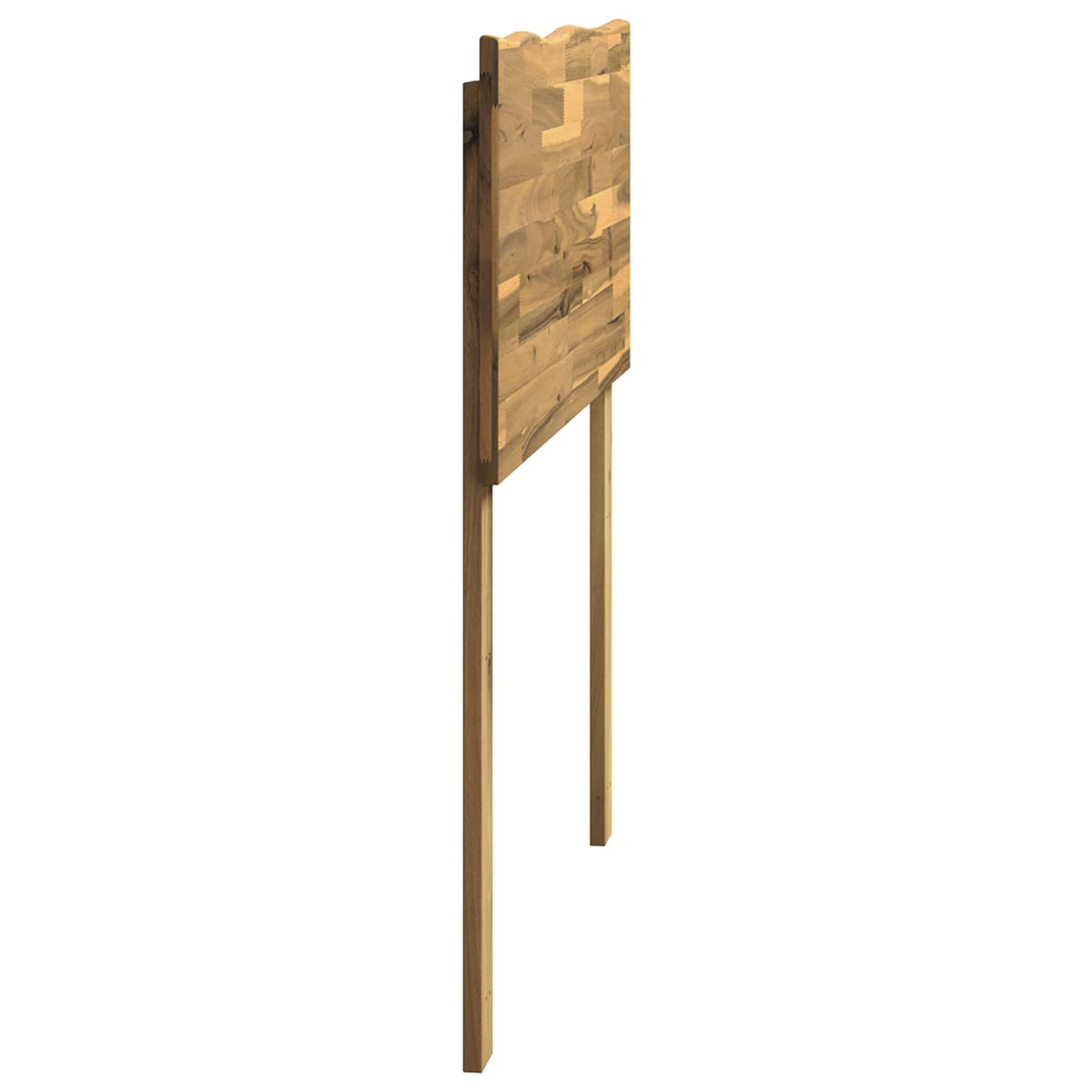 Kopfteil mit Live Edge ROSTOCK Weiß 90 cm Massivholz Akazie