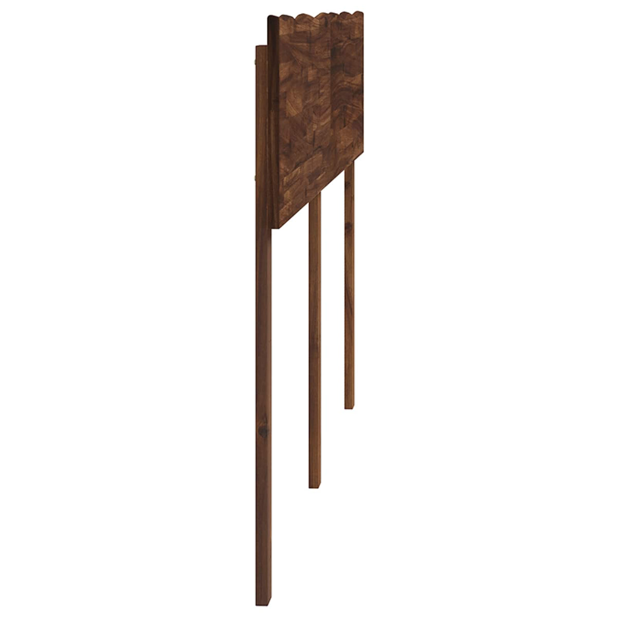 Kopfteil mit Live Edge ROSTOCK Dunkelbraun 200 cm