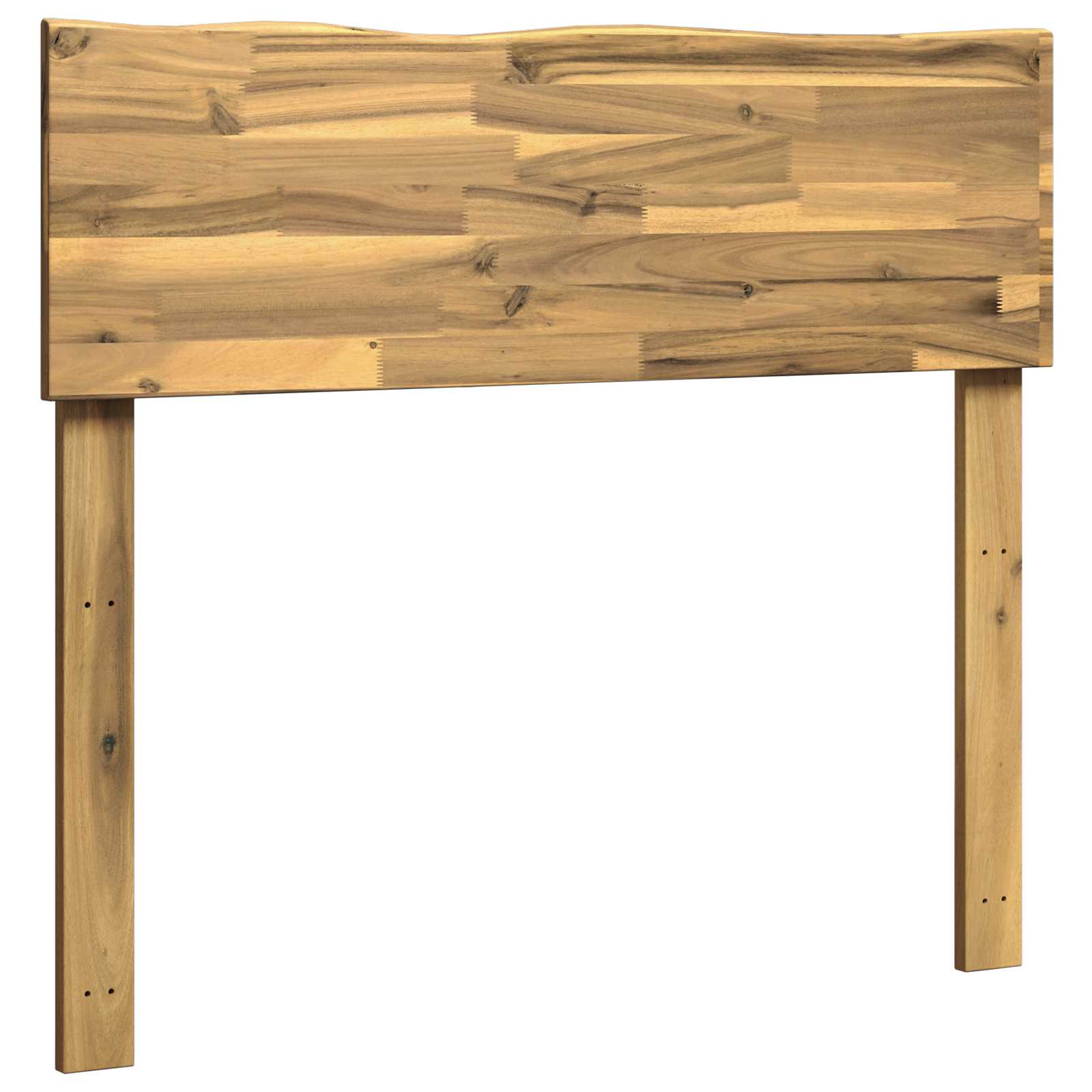 Kopfteil mit Live Edge ROSTOCK Weiß 90 cm Massivholz Akazie