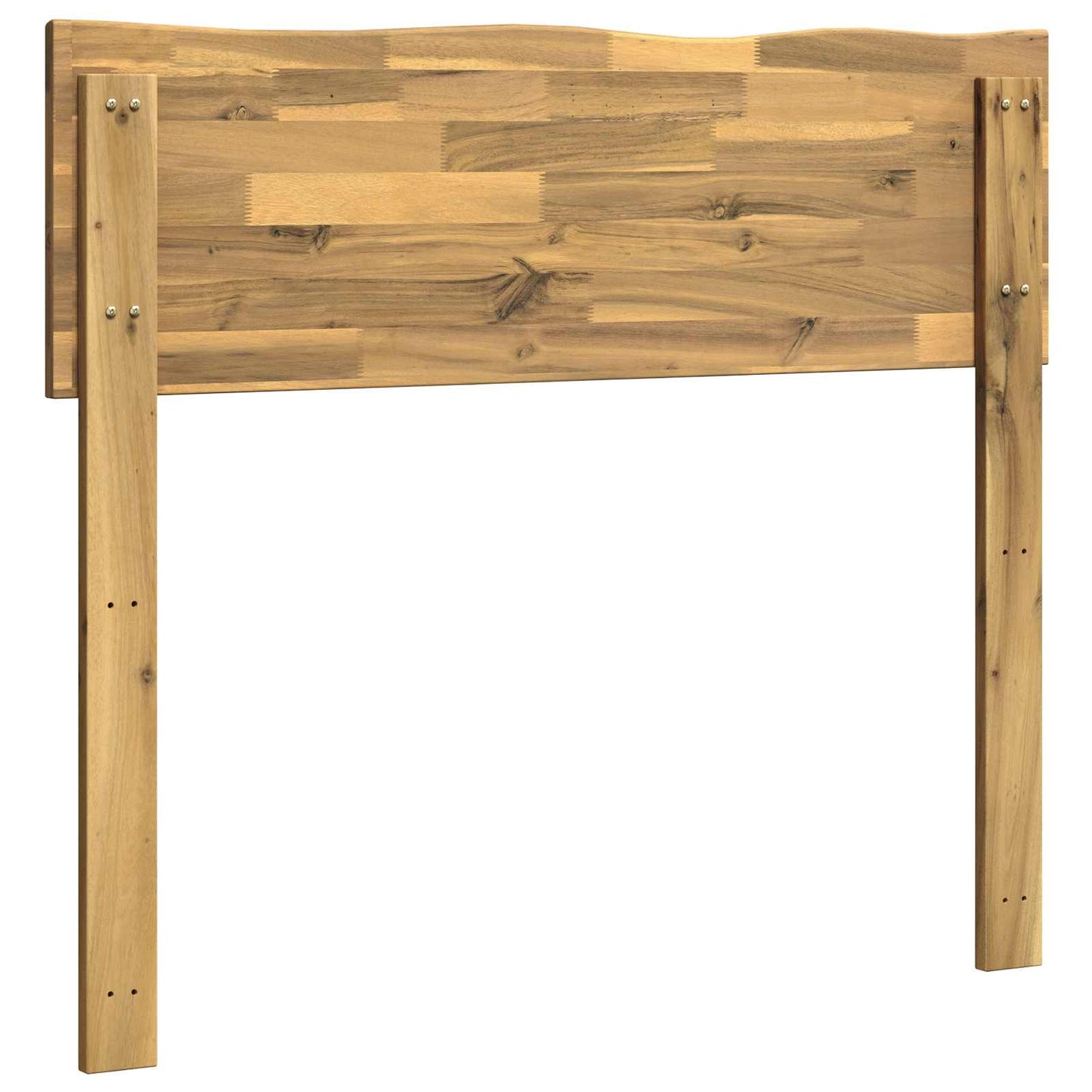 Kopfteil mit Live Edge ROSTOCK Weiß 90 cm Massivholz Akazie