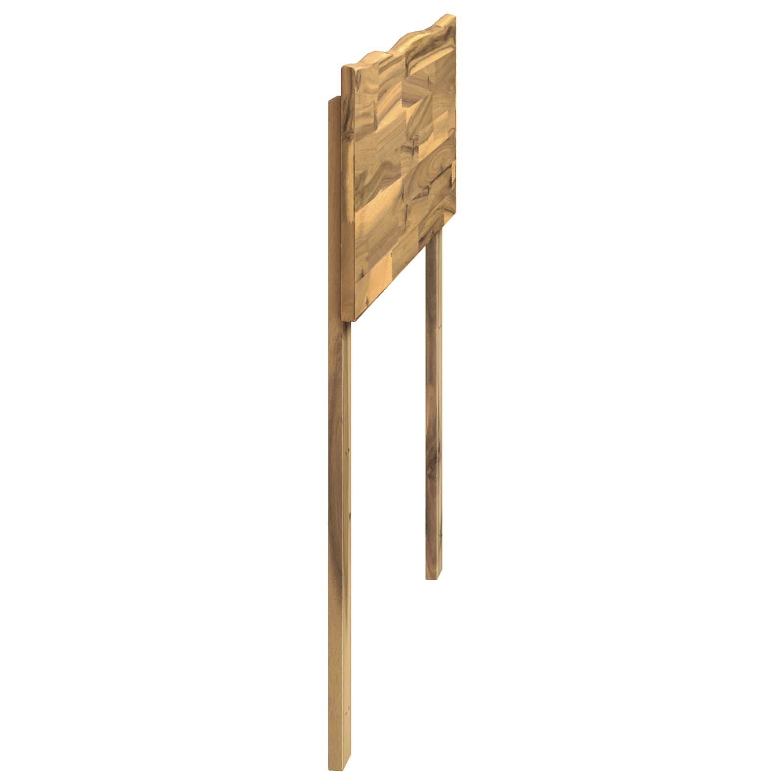 Kopfteil mit Live Edge ROSTOCK Weiß 90 cm Massivholz Akazie