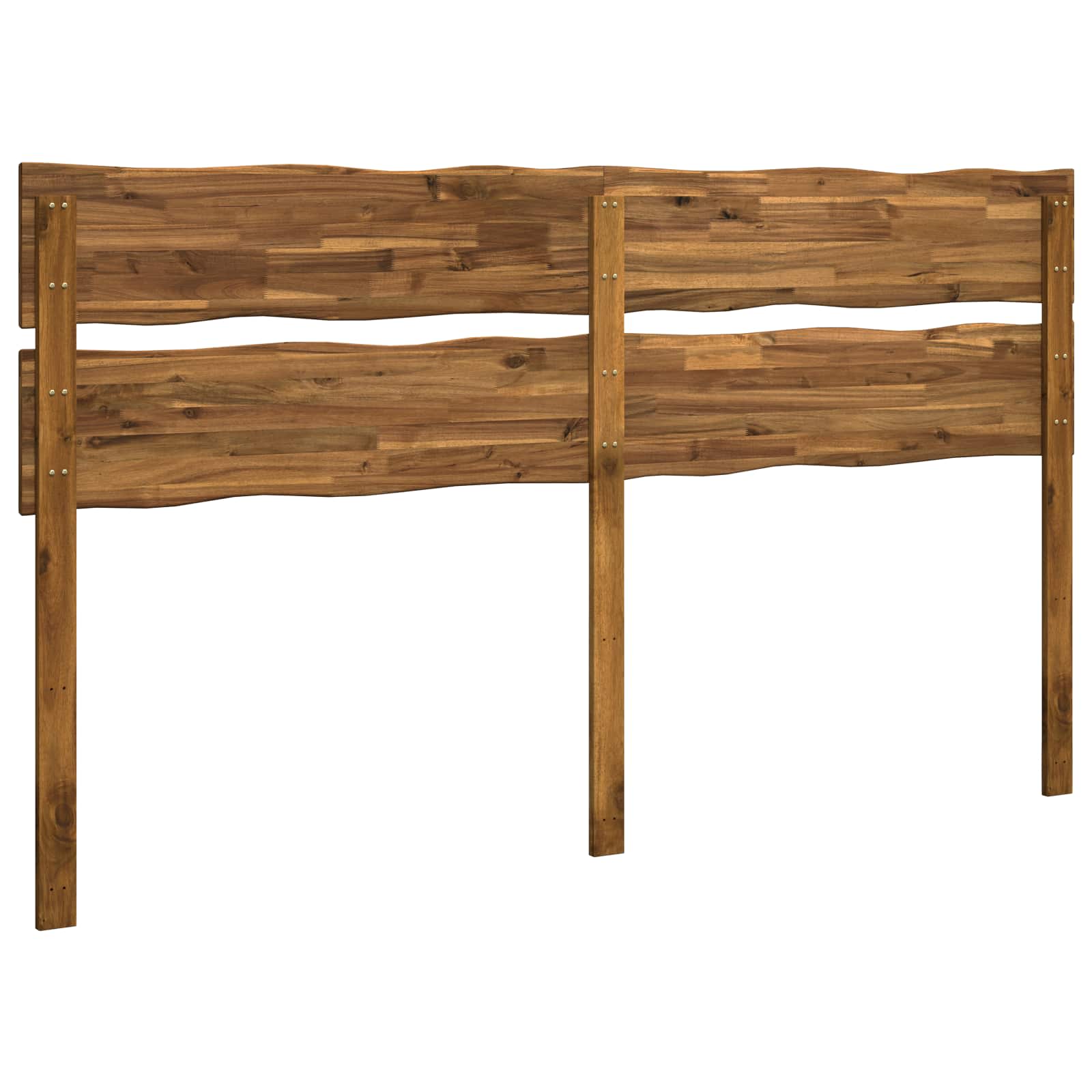 Kopfteil mit Live Edge ROSTOCK Natur 200 cm Massivholz Akazie