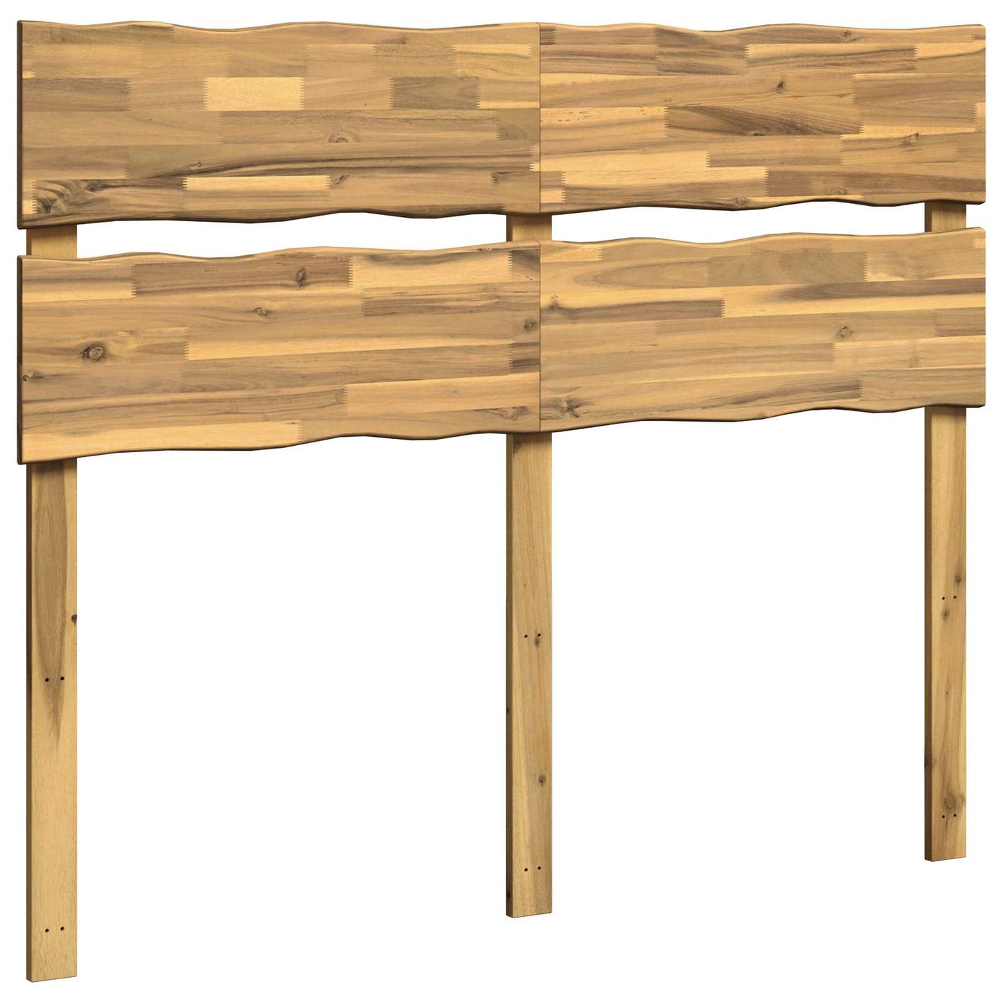 Kopfteil mit Live Edge ROSTOCK Weiß 140 cm Massivholz Akazie