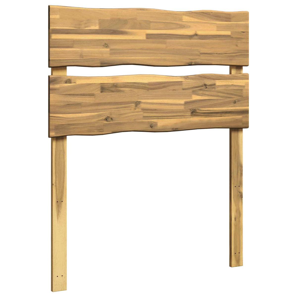 Kopfteil mit Live Edge ROSTOCK Weiß 90 cm Massivholz Akazie